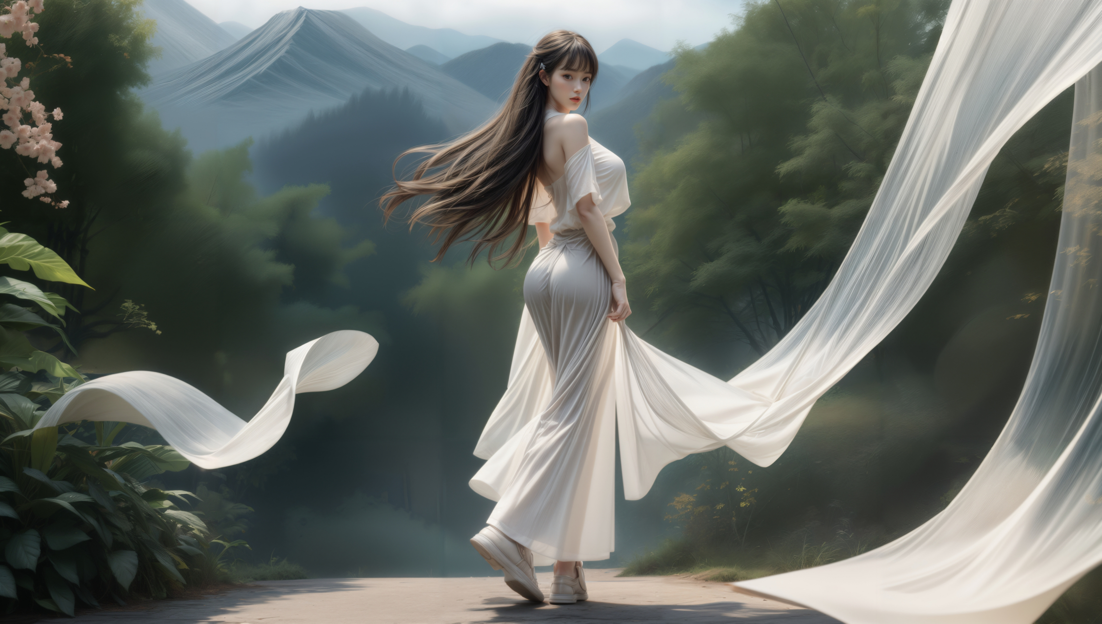 江苏盐城：黄海湿地现“潮汐树”景观 宛如游龙蜿蜒滩涂之上